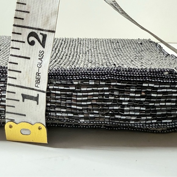 Beaded Floral Clutch - Pink, Red, Black - Picture 7 of 7